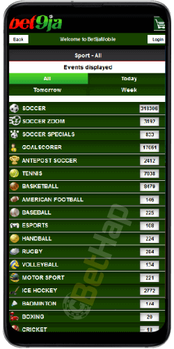 Bet9ja App Nigeria for Android