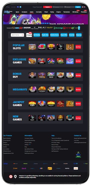 Mystake Mobile App for Casino